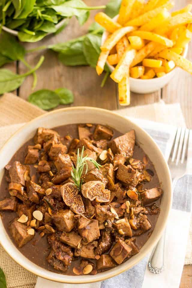Fig and Almond Lamb Stew | thehealthyfoodie.com