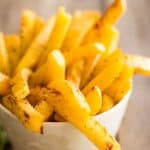 Oven Baked Turnip Fries | thehealthyfoodie.com