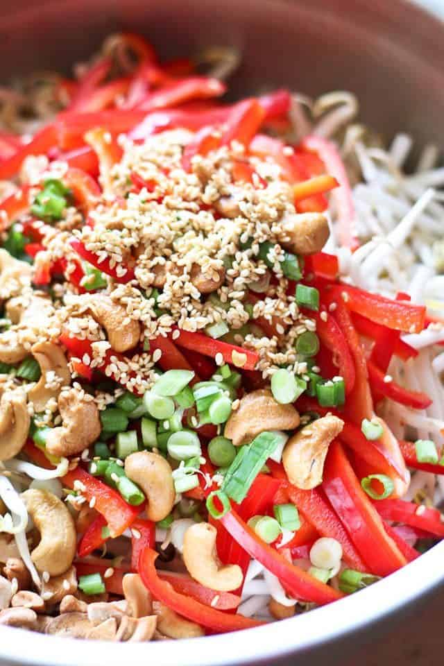 Cashew Bean Sprout Salad | by Sonia! The Healthy Foodie