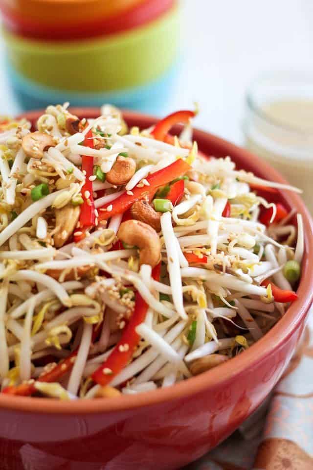 Light and refreshing, this tangy bean sprout salad would make a magnificent side to just about any grilled meat dish... perfect for picnics or barbecues!