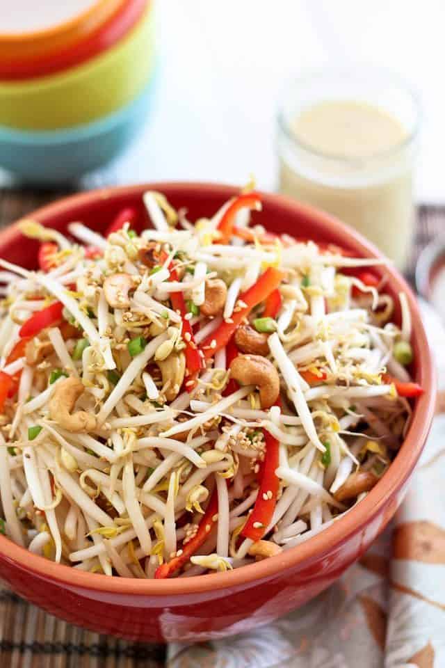 Cashew Bean Sprout Salad | by Sonia! The Healthy Foodie