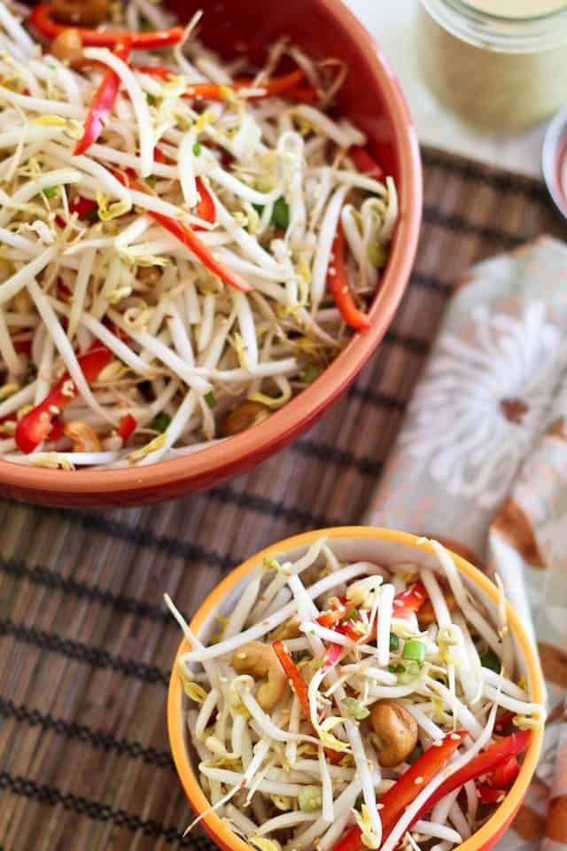 Cashew Bean Sprout Salad | by Sonia! The Healthy Foodie