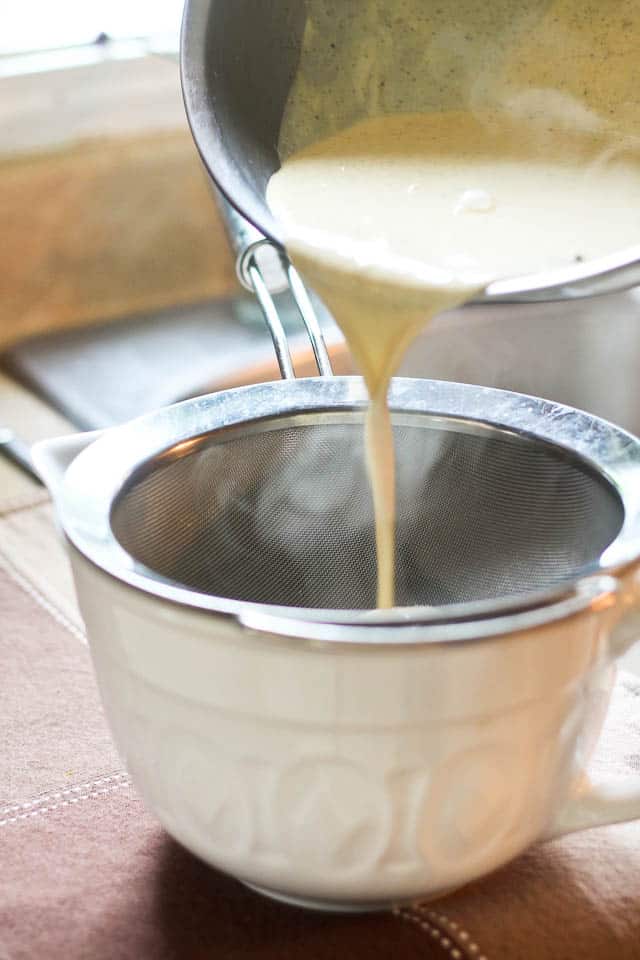 Straining the Custard | by Sonia! The Healthy Foodie