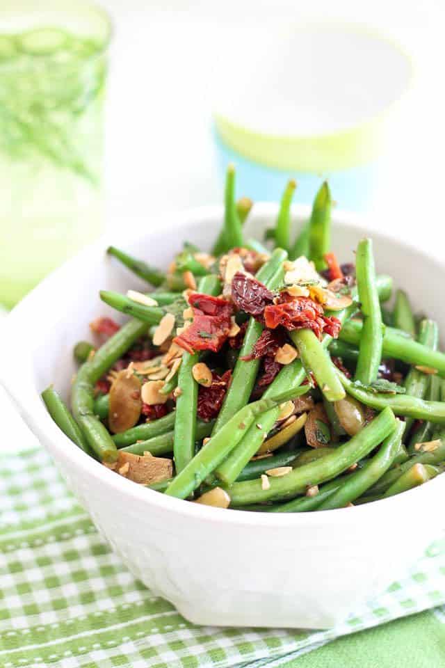 Green Bean Olive and Sundried Tomato Salad | by Sonia! The Healthy Foodie