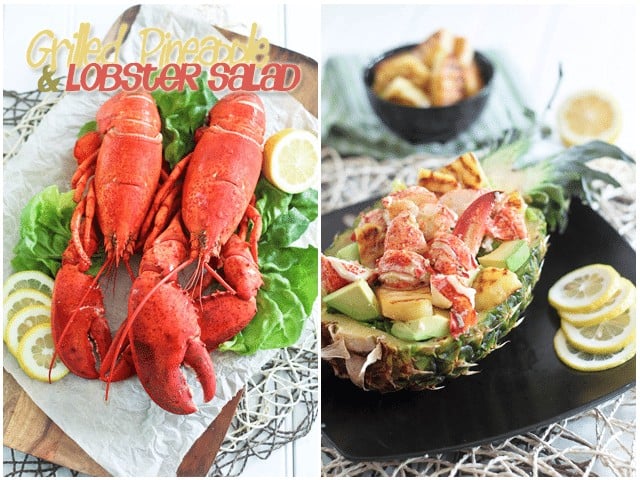 Grilled Pineapple and Lobster Salad | by Sonia! The Healthy Foodie