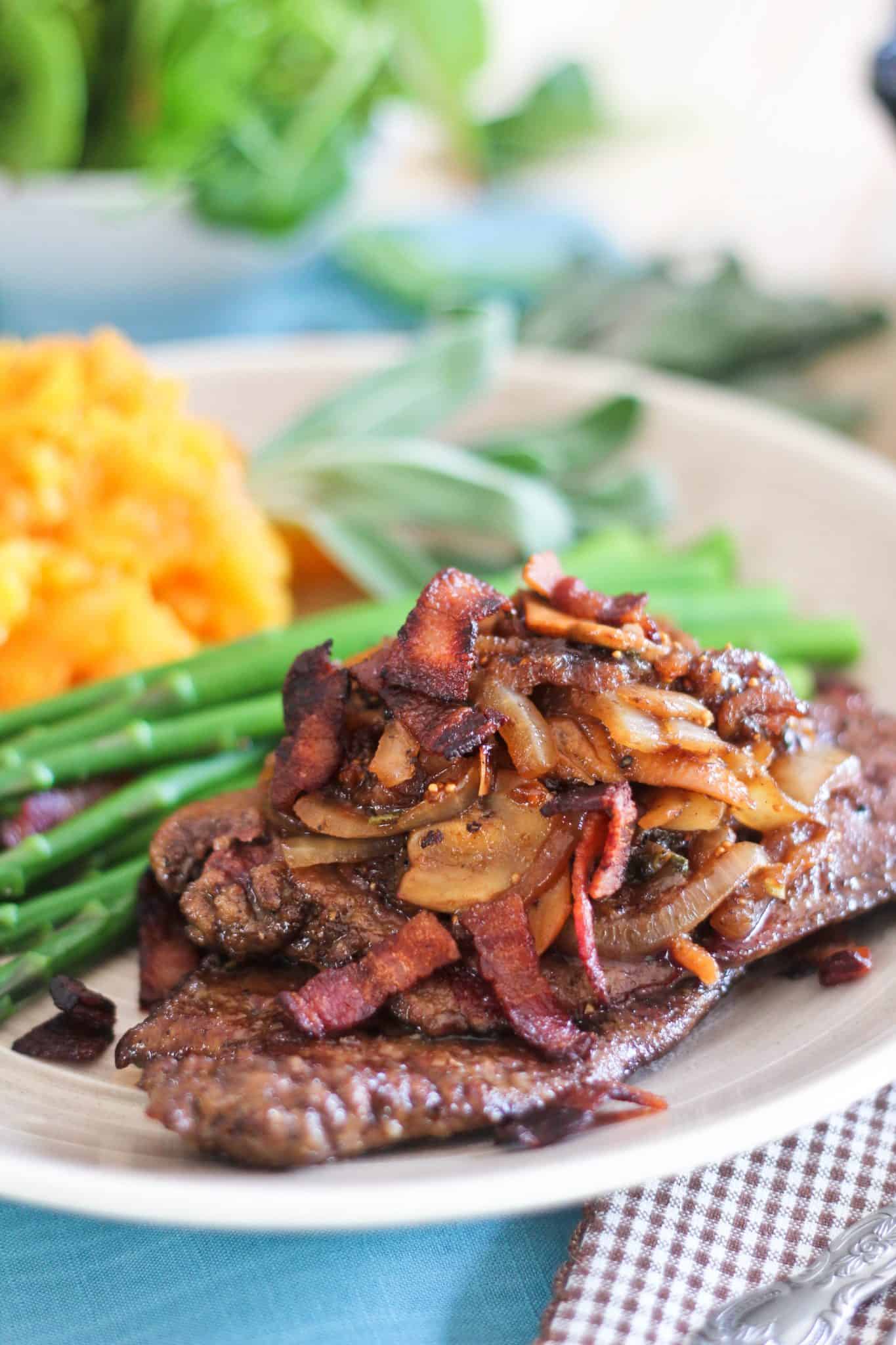 Beef Liver with Figs and Caramelized Onion | by Sonia! The Healthy Foodie