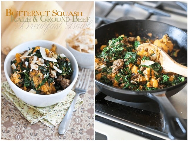 Kale Butternut Squash Breakfast Bowl | by Sonia! The Healthy Foodie