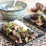 Sauteed Beef with Broccoli and Shiitake | by Sonia! The Healthy Foodie