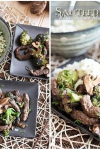 Sauteed Beef with Broccoli and Shiitake | by Sonia! The Healthy Foodie