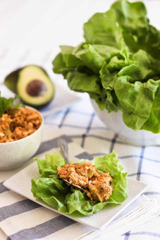 Tuna Avocado Lettuce Wraps | by Sonia! The Healthy Foodie