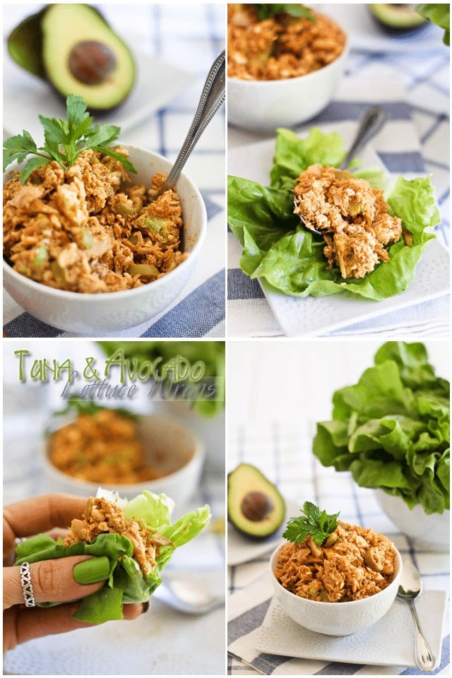 Tuna Avocado Lettuce Wraps | by Sonia! The Healthy Foodie