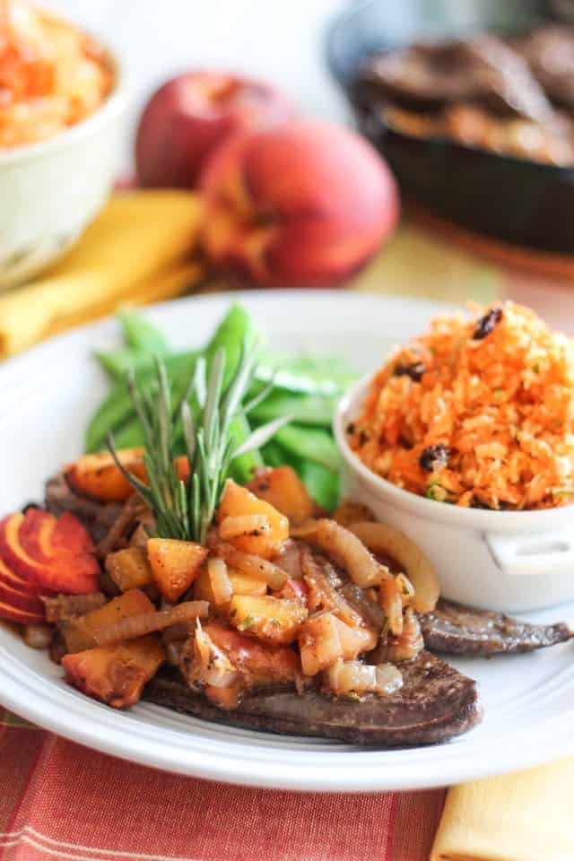 Beef Liver with Peaches and Caramelized Onions | by Sonia! The Healthy Foodie