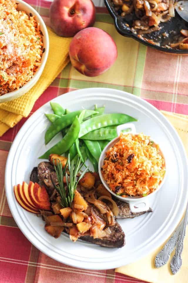 Beef Liver with Peaches and Caramelized Onions | by Sonia! The Healthy Foodie