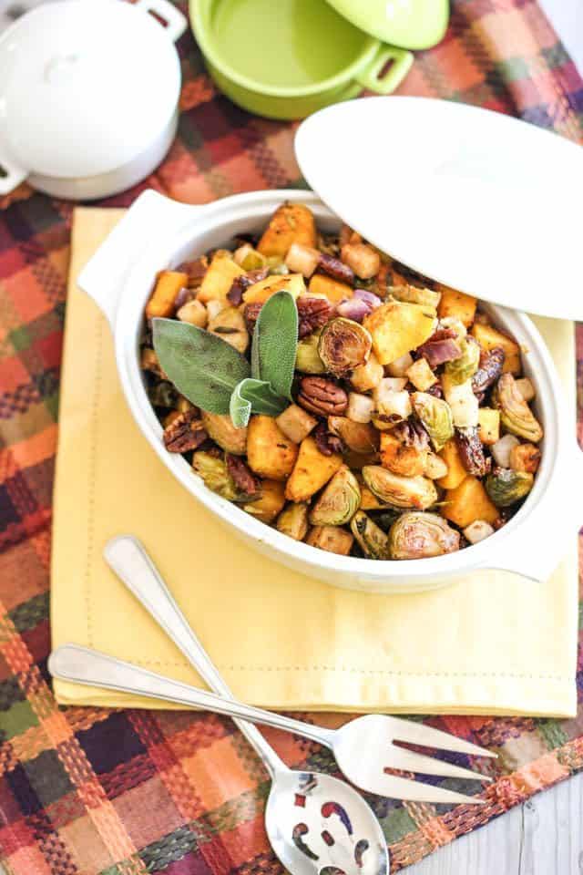 Butternut Squash Brussel Sprout Jicama Hash | by Sonia! The Healthy Foodie