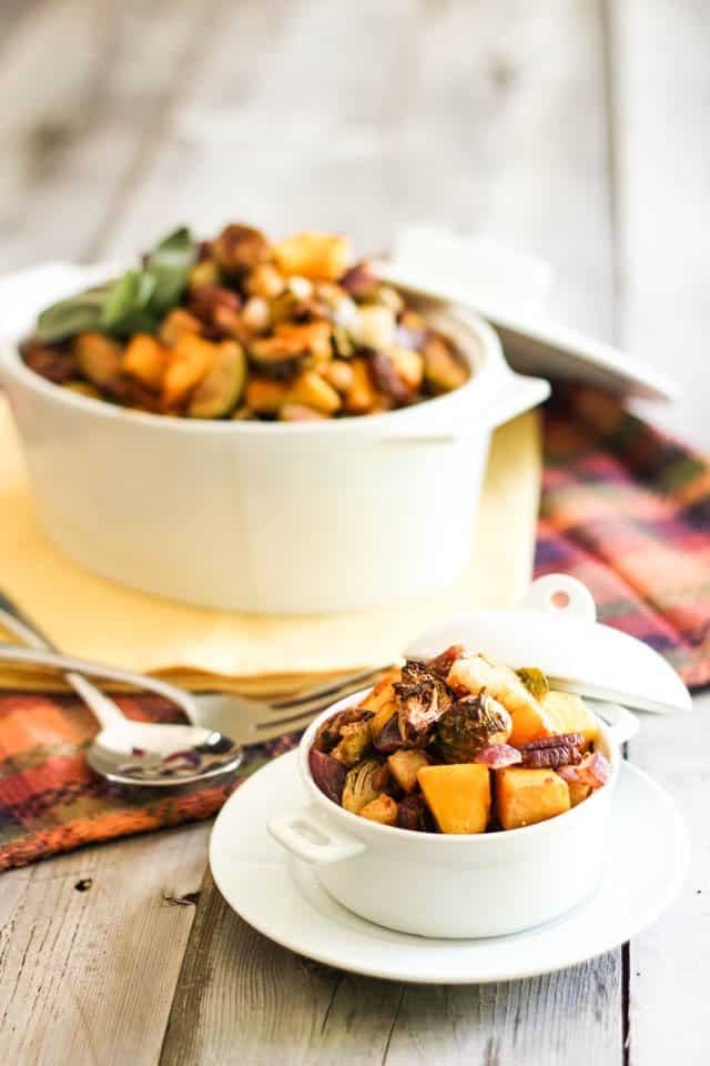 Butternut Squash Brussel Sprout Jicama Hash | by Sonia! The Healthy Foodie