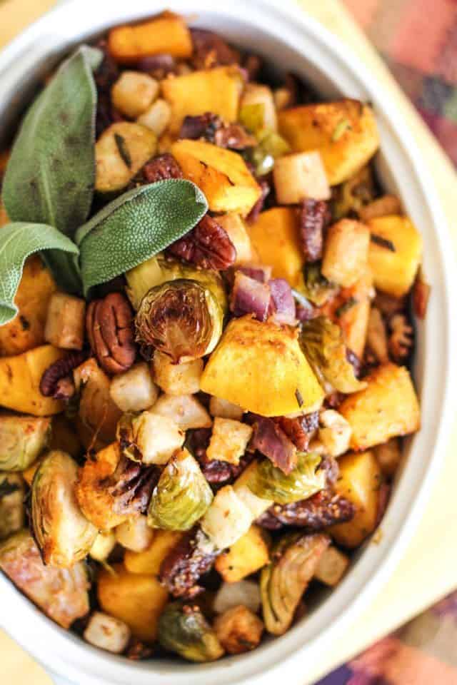 Butternut Squash Brussel Sprout Jicama Hash | by Sonia! The Healthy Foodie