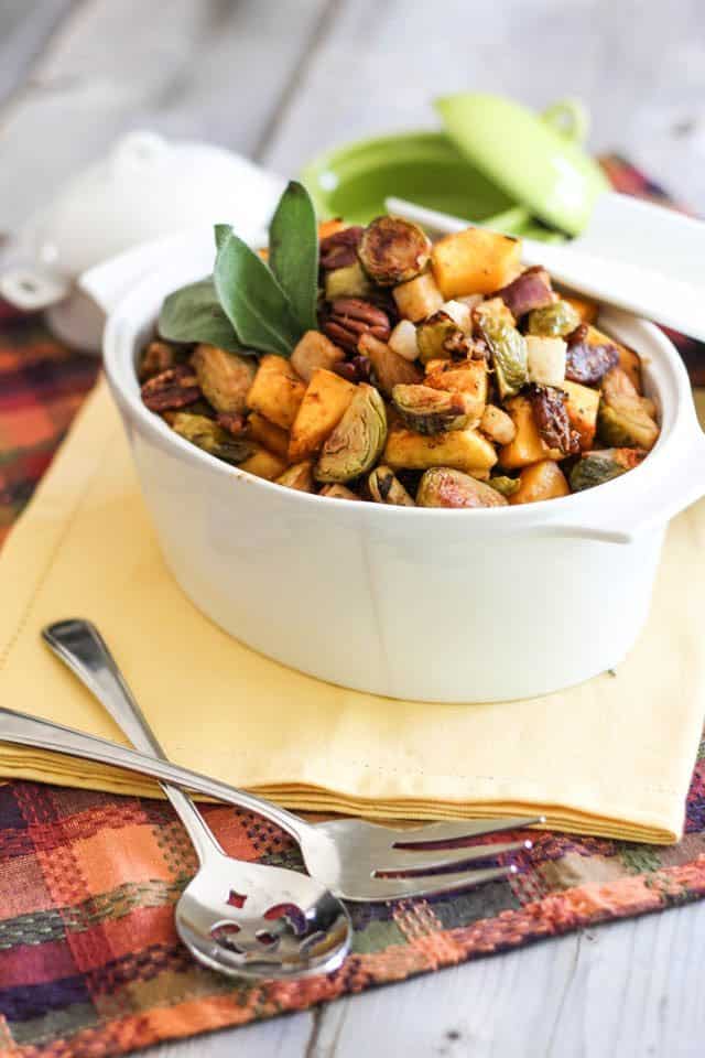 Butternut Squash Brussel Sprout Jicama Hash | by Sonia! The Healthy Foodie