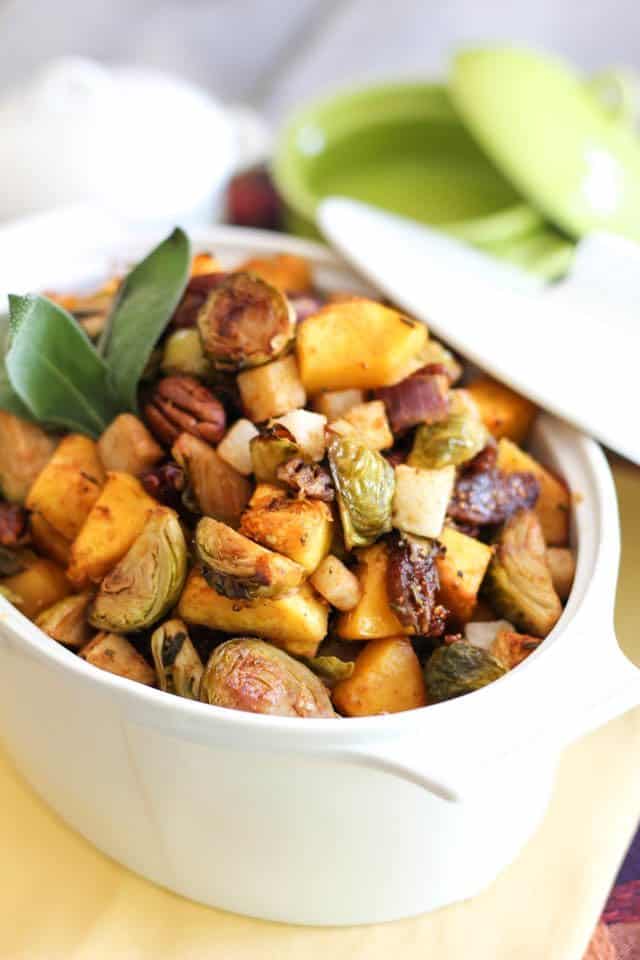 Butternut Squash Brussel Sprout Jicama Hash | by Sonia! The Healthy Foodie