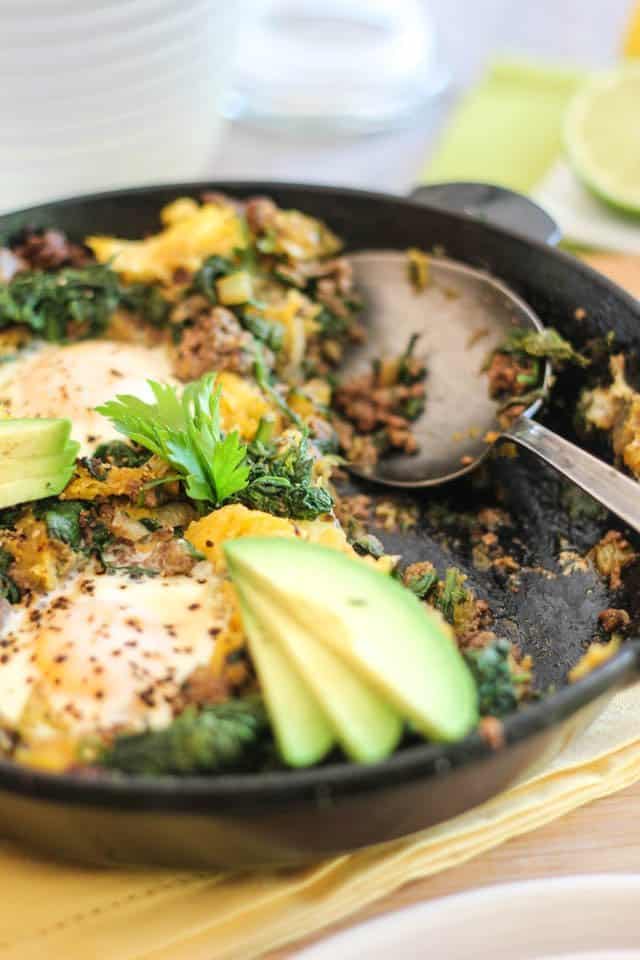 Ground Beef Butternut Squash Breakfast Skillet | by Sonia! The Healthy Foodie