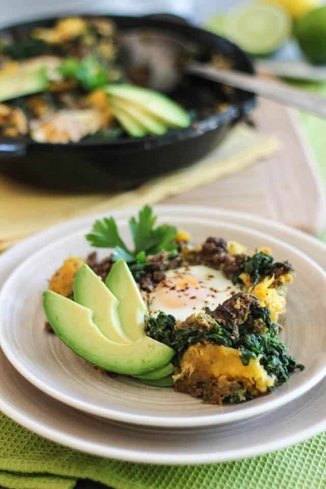 Ground Beef Butternut Squash Breakfast Skillet | by Sonia! The Healthy Foodie