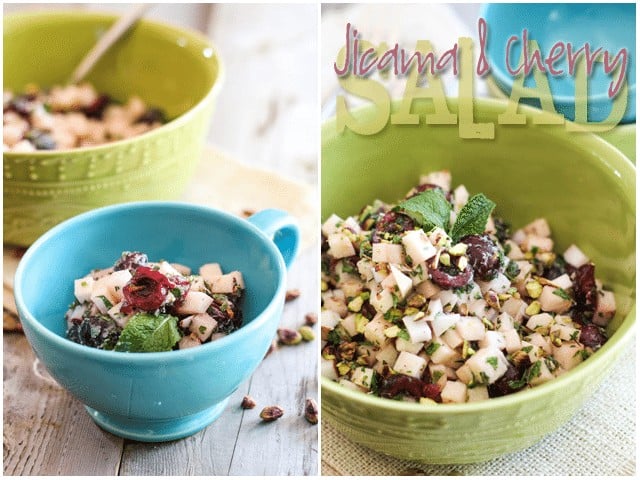 Jicama and Cherry Salad | by Sonia! The Healthy Foodie