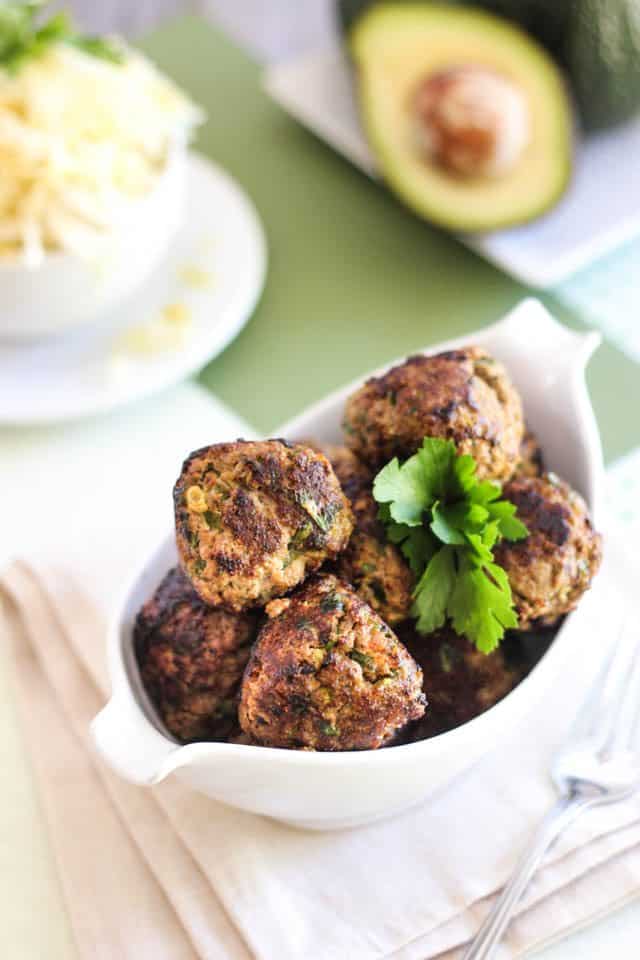 Avocado Stuffed Meatballs | by Sonia! The Healthy Foodie