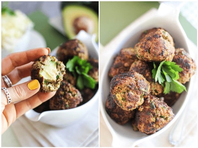 Avocado Stuffed Meatballs | by Sonia! The Healthy Foodie