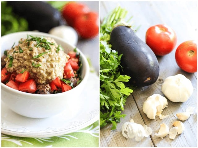 Ground Beef and Baba Ganouj Breakfast Bowl | by Sonia! The Healthy Foodie