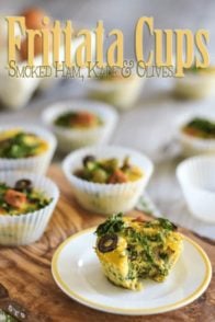 Ham Kale and Olive Frittata Cups | by Sonia! The Healthy Foodie