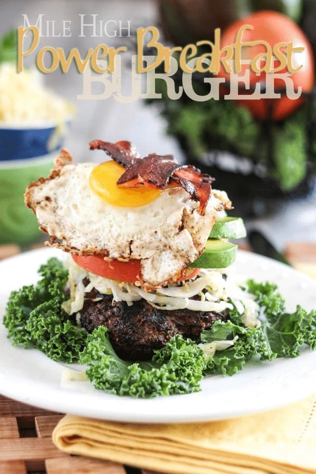 Mile High Power Breakfast Burger | by Sonia! The Healthy Foodie