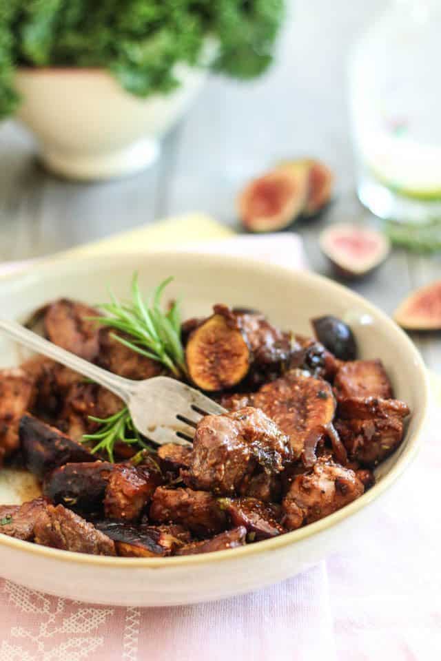 Quick Pork and Fresh Fig Sauté | by Sonia! The Healthy Foodie