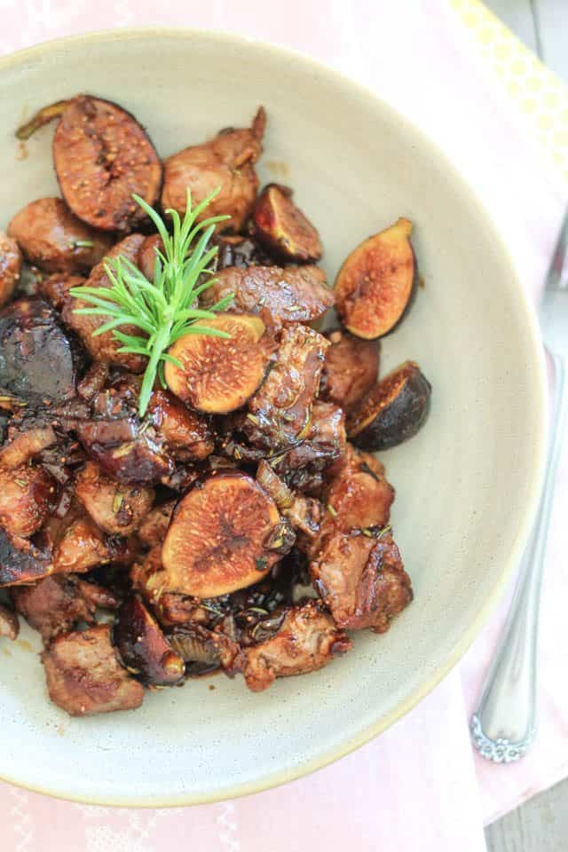 Quick Pork and Fresh Fig Sauté | by Sonia! The Healthy Foodie