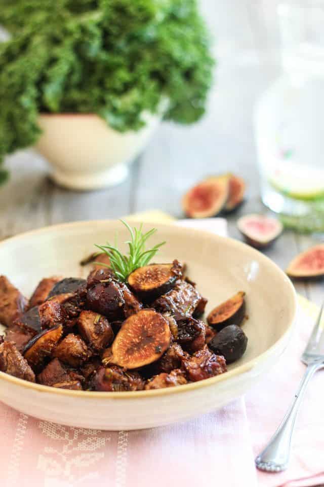 Quick Pork and Fresh Fig Sauté | by Sonia! The Healthy Foodie