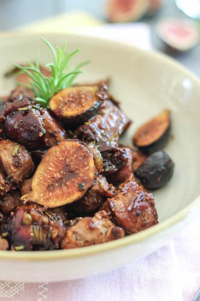 Quick Pork and Fresh Fig Sauté | by Sonia! The Healthy Foodie