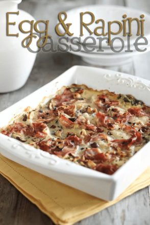 Egg Casserole with Rapini and Prosciutto | by Sonia! The Healthy Foodie