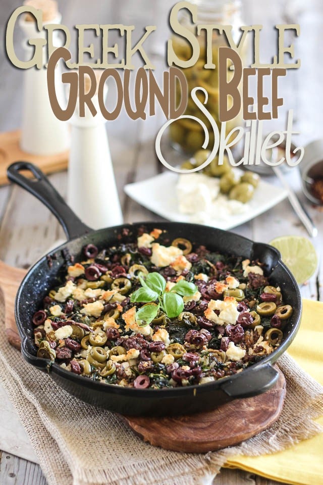 Greek Style Ground Beef Skillet | by Sonia! The Healthy Foodie