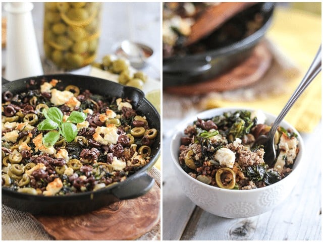 Greek Style Ground Beef Skillet | by Sonia! The Healthy Foodie