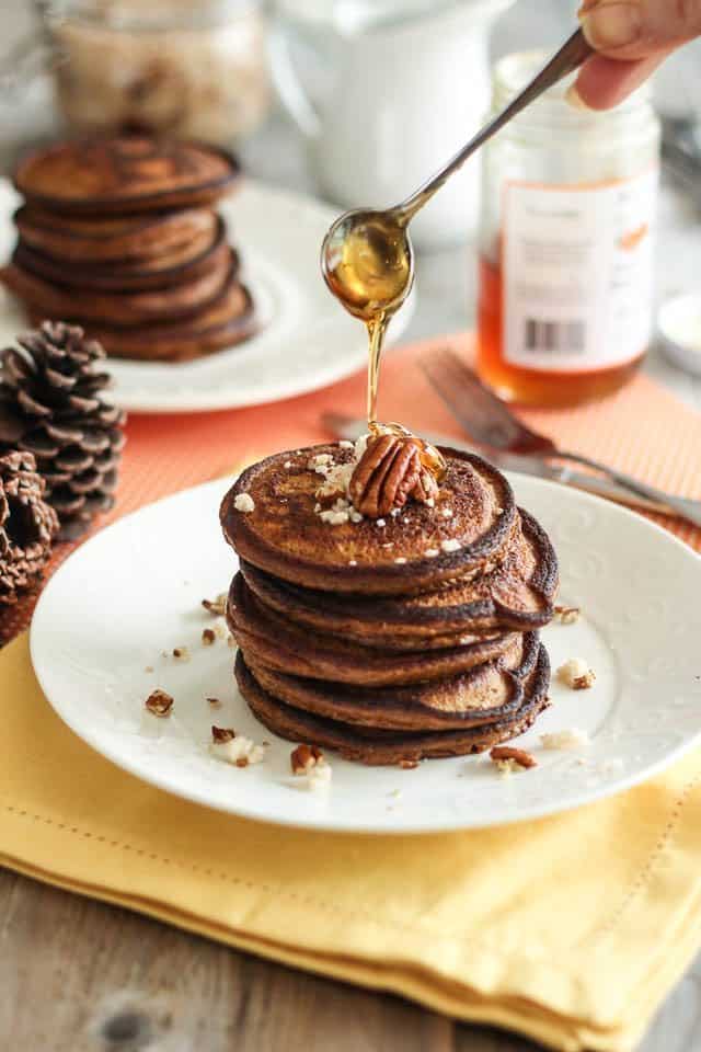 Spiced Pumpkin Pancakes | by Sonia! The Healthy Foodie