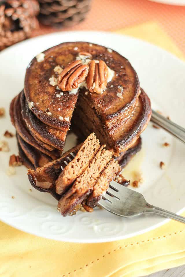 Spiced Pumpkin Pancakes | by Sonia! The Healthy Foodie