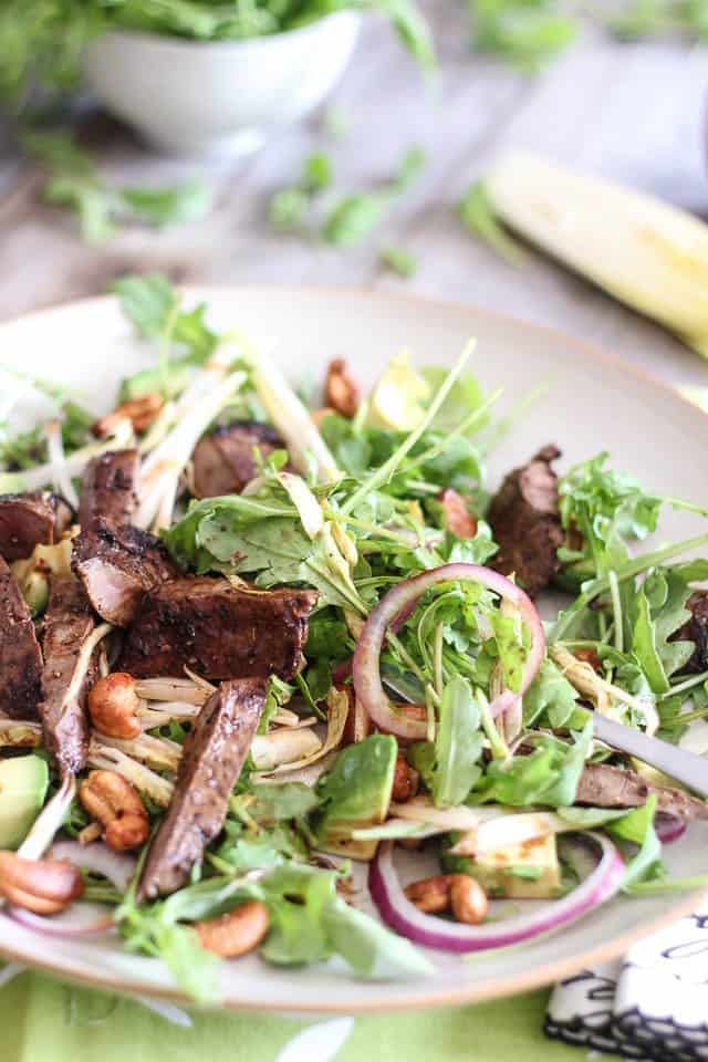 Warm Liver and Cashew Salad