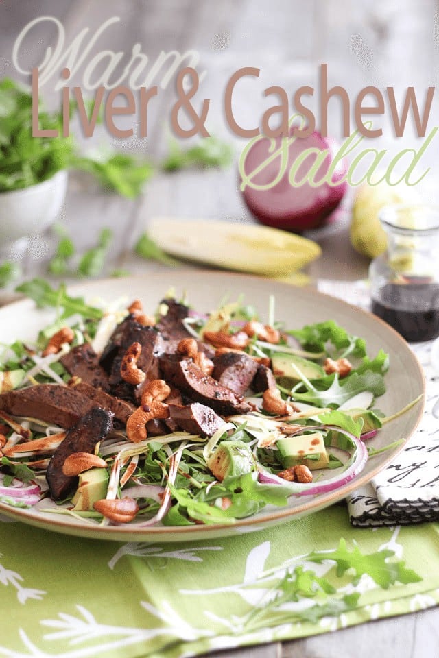 Warm Liver and Cashew Salad