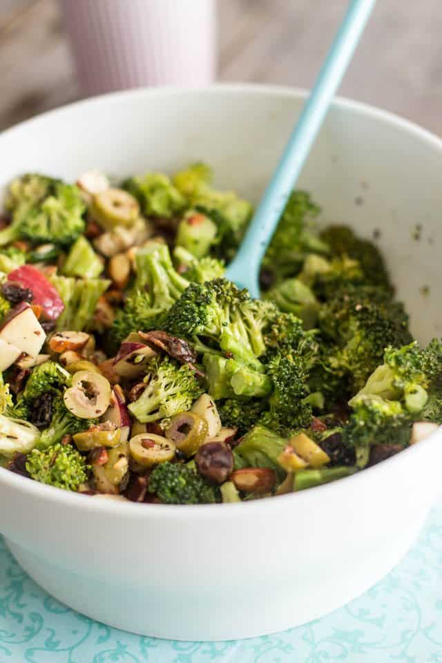 Broccoli Apple and Almond Salad | by Sonia! The Healthy Foodie