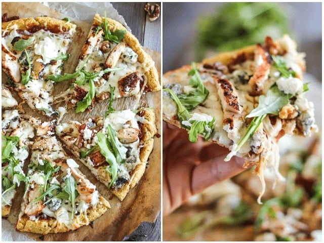 Grilled Chicken and 3 Cheeses Pizza | by Sonia! The Healthy Foodie