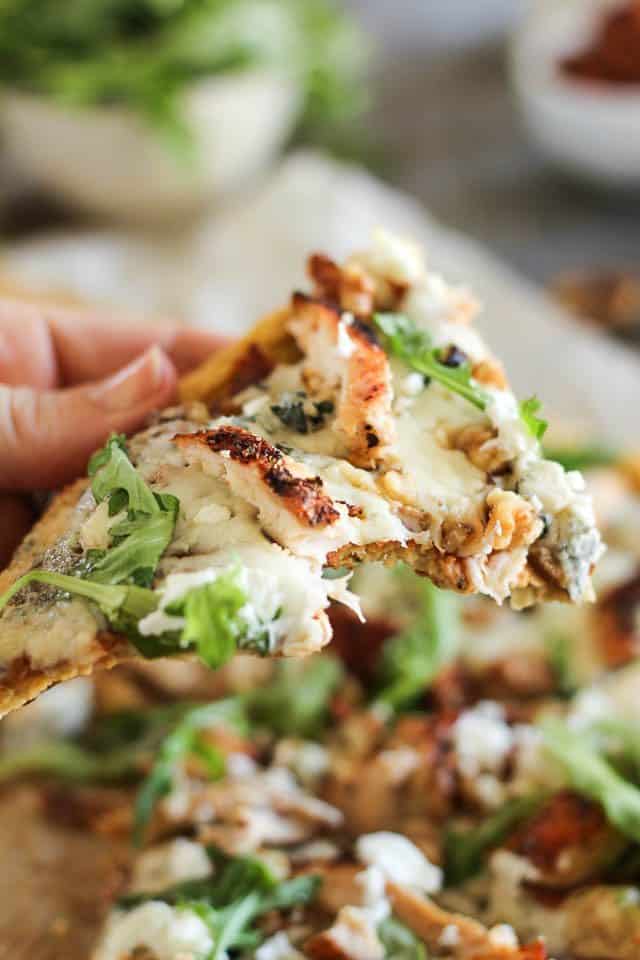 Grilled Chicken and 3 Cheeses Pizza | by Sonia! The Healthy Foodie