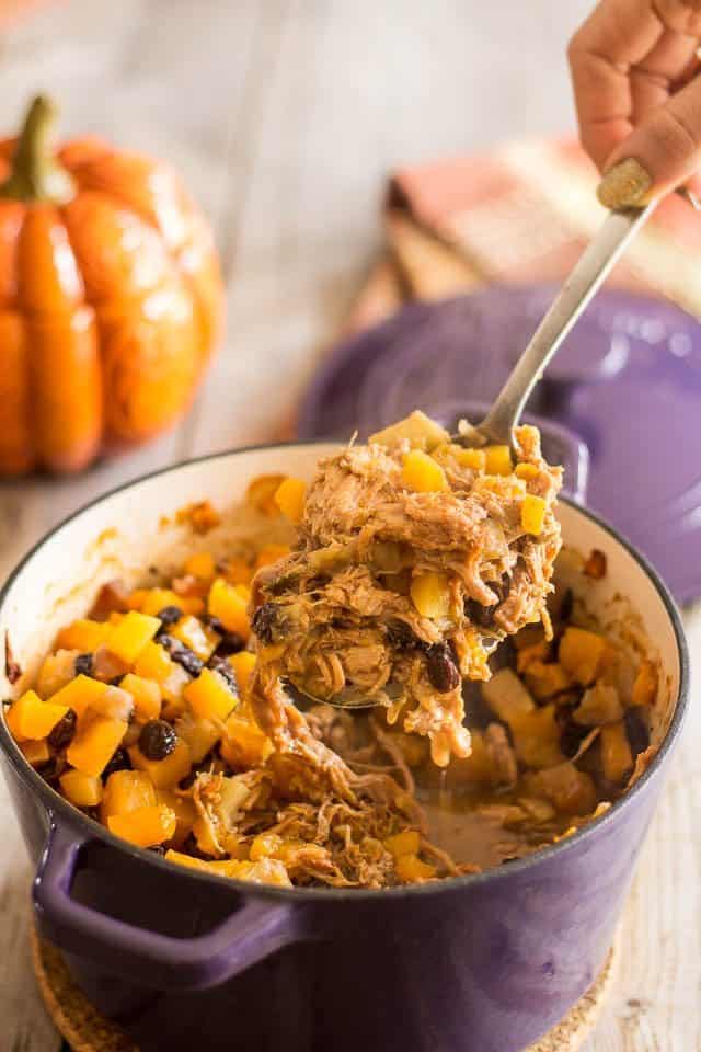 Apple Squash Pulled Pork Casserole | by Sonia! The Healthy Foodie