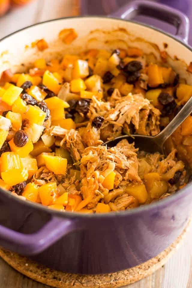 Apple Squash Pulled Pork Casserole | by Sonia! The Healthy Foodie