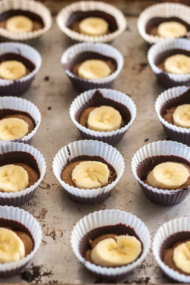 Bacon Banana Nut Butter Chocolate Cups | by Sonia! The Healthy Foodie