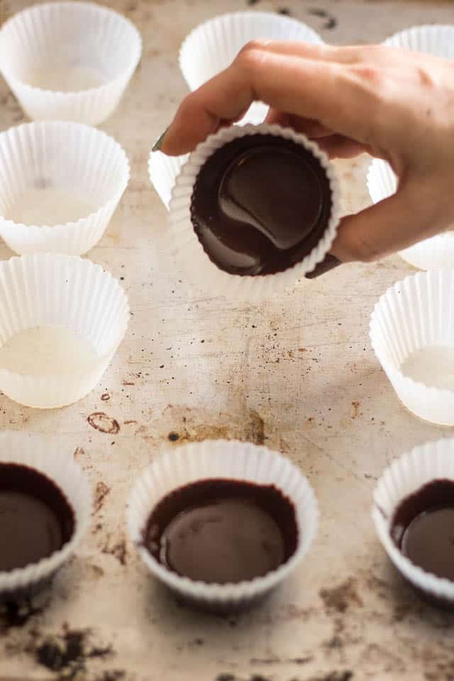 Bacon Banana Nut Butter Chocolate Cups | by Sonia! The Healthy Foodie