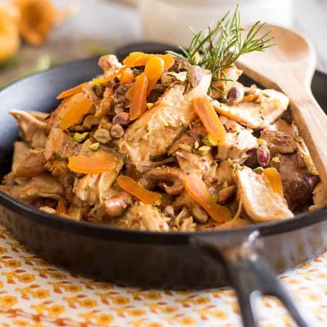 Chicken Casserole with Chanterelles and Goat Cheese