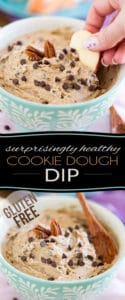 Made with wholesome ingredients like chestnuts, cashews, dates, coconut, honey and cacao butter, this surprisingly healthy Cookie Dough Dip tastes so good, no one will ever guess that it's this healthy...